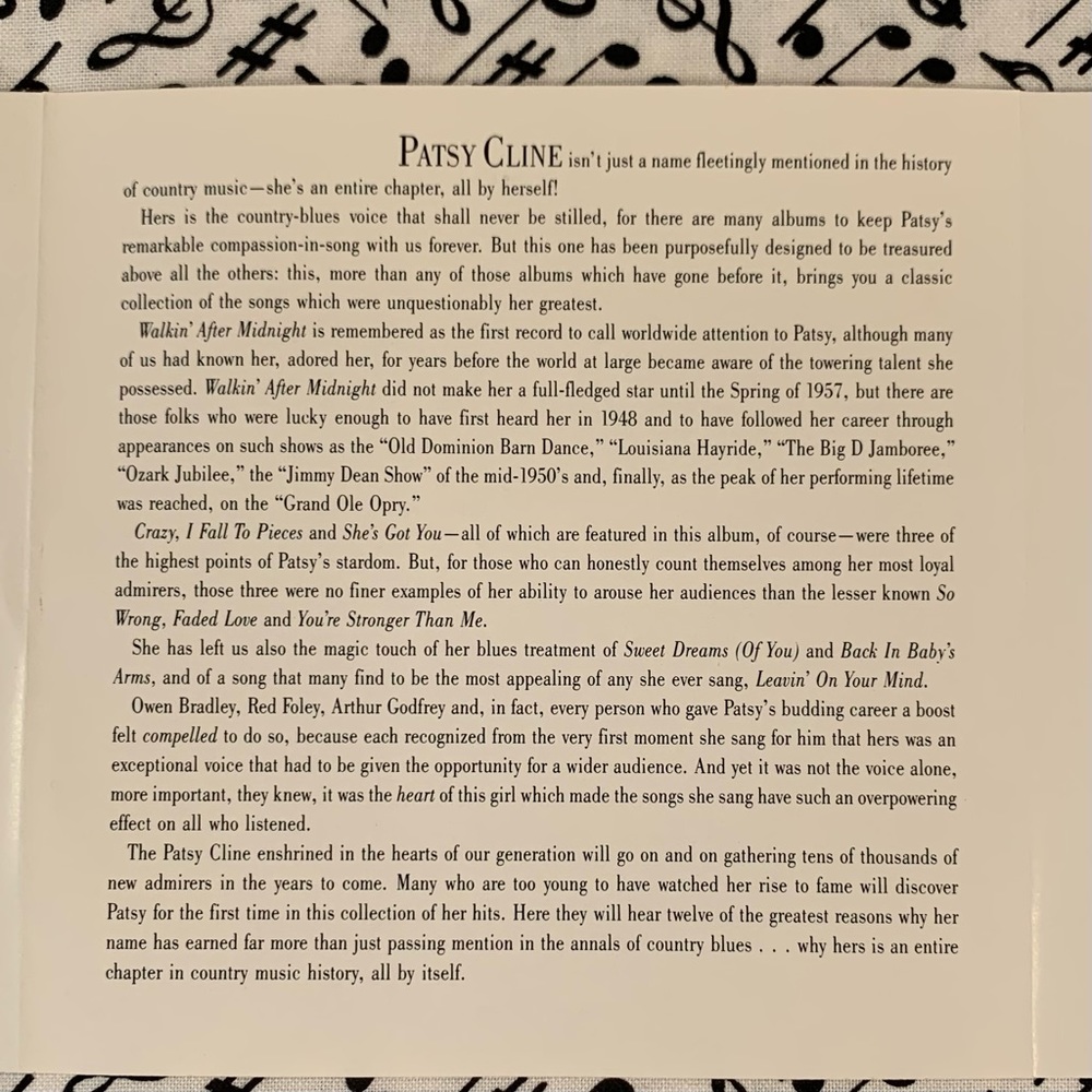 Patsy Kline CD. - Picture 7 of 10